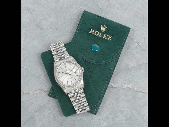 Rolex Datejust 36 Argento Jubilee Silver Lining Dial  Watch  16234